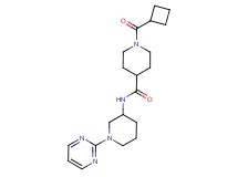1-(cyclobutylcarbonyl)-N-[1-(2-pyrimidinyl)-3-piperidinyl]-4-piperidinecarboxamide