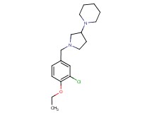 1-[1-(3-chloro-4-ethoxybenzyl)pyrrolidin-3-yl]piperidine
