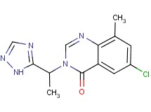 6-chloro-8-methyl-3-[1-(1H-1,2,4-triazol-5-yl)ethyl]quinazolin-4(3H)-one
