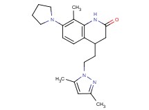 4-[2-(3,5-dimethyl-1H-pyrazol-1-yl)ethyl]-8-methyl-7-pyrrolidin-1-yl-3,4-dihydroquinolin-2(1H)-one
