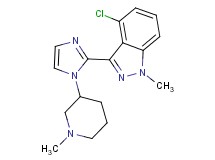4-chloro-1-methyl-3-[1-(1-methylpiperidin-3-yl)-1H-imidazol-2-yl]-1H-indazole
