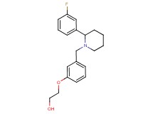 2-(3-{[2-(3-fluorophenyl)-1-piperidinyl]methyl}phenoxy)ethanol
