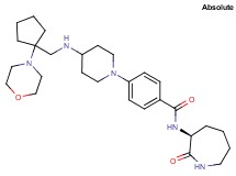4-[4-({[1-(4-morpholinyl)cyclopentyl]methyl}amino)-1-piperidinyl]-N-[(3S)-2-oxo-3-azepanyl]benzamide