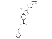 2-[(3S)-3-hydroxy-1-pyrrolidinyl]-1-methyl-N-[2-(1H-pyrrol-1-yl)ethyl]-1H-benzimidazole-5-carboxamide