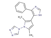 4-[2,5-dimethyl-3-(4-phenyl-1H-imidazol-5-yl)-1H-pyrrol-1-yl]-4H-1,2,4-triazole