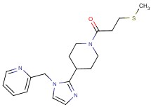 2-[(2-{1-[3-(methylthio)propanoyl]-4-piperidinyl}-1H-imidazol-1-yl)methyl]pyridine