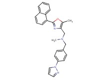 N-methyl-1-[5-methyl-2-(1-naphthyl)-1,3-oxazol-4-yl]-N-[4-(1H-pyrazol-1-yl)benzyl]methanamine