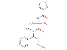 N-{2-[(2-methoxy-1-pyridin-2-ylethyl)(methyl)amino]-1,1-dimethyl-2-oxoethyl}thiophene-2-carboxamide