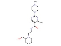 N-{2-[2-(hydroxymethyl)piperidin-1-yl]ethyl}-4-methyl-2-(4-methylpiperazin-1-yl)pyrimidine-5-carboxamide