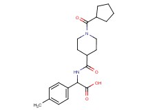 ({[1-(cyclopentylcarbonyl)-4-piperidinyl]carbonyl}amino)(4-methylphenyl)acetic acid