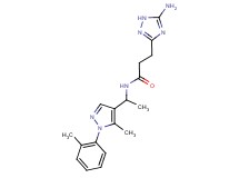 3-(5-amino-1H-1,2,4-triazol-3-yl)-N-{1-[5-methyl-1-(2-methylphenyl)-1H-pyrazol-4-yl]ethyl}propanamide