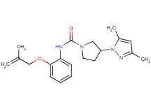 3-(3,5-dimethyl-1H-pyrazol-1-yl)-N-{2-[(2-methylprop-2-en-1-yl)oxy]phenyl}pyrrolidine-1-carboxamide