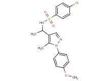 4-chloro-N-{1-[1-(4-methoxyphenyl)-5-methyl-1H-pyrazol-4-yl]ethyl}benzenesulfonamide