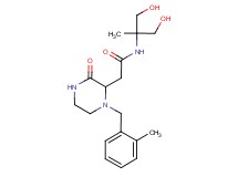 N-[2-hydroxy-1-(hydroxymethyl)-1-methylethyl]-2-[1-(2-methylbenzyl)-3-oxo-2-piperazinyl]acetamide