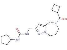 N-{[5-(cyclobutylcarbonyl)-5,6,7,8-tetrahydro-4H-pyrazolo[1,5-a][1,4]diazepin-2-yl]methyl}-N'-cyclopentylurea