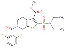 methyl 2-[(diethylamino)sulfonyl]-6-(2,6-difluorobenzoyl)-4,5,6,7-tetrahydrothieno[2,3-c]pyridine-3-carboxylate