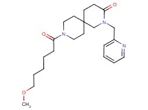 9-(6-methoxyhexanoyl)-2-(pyridin-2-ylmethyl)-2,9-diazaspiro[5.5]undecan-3-one