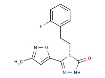 4-[2-(2-fluorophenyl)ethyl]-5-(3-methylisoxazol-5-yl)-2,4-dihydro-3H-1,2,4-triazol-3-one