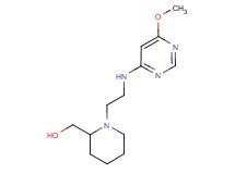 (1-{2-[(6-methoxypyrimidin-4-yl)amino]ethyl}piperidin-2-yl)methanol