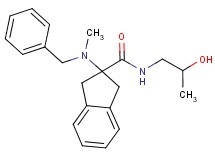 2-[benzyl(methyl)amino]-N-(2-hydroxypropyl)-2-indanecarboxamide