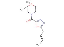 4-({5-[(2E)-but-2-en-1-yl]-1,3,4-oxadiazol-2-yl}carbonyl)-2,2-dimethylmorpholine