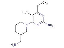 4-[3-(aminomethyl)-1-piperidinyl]-6-ethyl-5-methyl-2-pyrimidinamine dihydrochloride