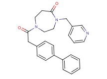 1-(4-biphenylylacetyl)-4-(3-pyridinylmethyl)-1,4-diazepan-5-one