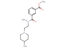 methyl 3-({methyl[2-(4-methyl-1-piperidinyl)ethyl]amino}carbonyl)benzoate trifluoroacetate