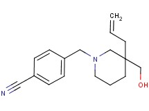 4-{[3-allyl-3-(hydroxymethyl)-1-piperidinyl]methyl}benzonitrile