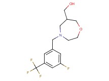 {4-[3-fluoro-5-(trifluoromethyl)benzyl]-1,4-oxazepan-6-yl}methanol