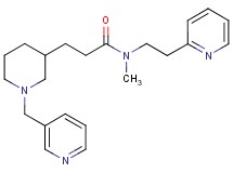 N-methyl-N-[2-(2-pyridinyl)ethyl]-3-[1-(3-pyridinylmethyl)-3-piperidinyl]propanamide
