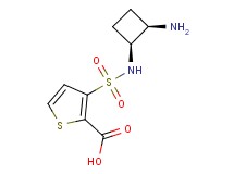 3-({[(1S*,2R*)-2-aminocyclobutyl]amino}sulfonyl)-2-thiophenecarboxylic acid