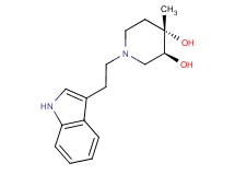 (3S*,4S*)-1-[2-(1H-indol-3-yl)ethyl]-4-methylpiperidine-3,4-diol