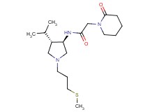 N-{rel-(3R,4S)-4-isopropyl-1-[3-(methylthio)propyl]-3-pyrrolidinyl}-2-(2-oxo-1-piperidinyl)acetamide hydrochloride