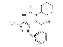 N-cyclohexyl-N'-(1,3-dimethyl-1H-pyrazol-4-yl)-N-(2-hydroxy-2-phenylethyl)urea