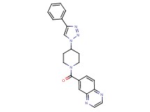 6-{[4-(4-phenyl-1H-1,2,3-triazol-1-yl)piperidin-1-yl]carbonyl}quinoxaline