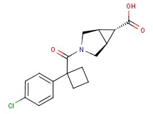(1R*,5S*,6r)-3-{[1-(4-chlorophenyl)cyclobutyl]carbonyl}-3-azabicyclo[3.1.0]hexane-6-carboxylic acid
