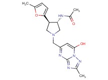N-[(3S*,4R*)-1-[(7-hydroxy-2-methyl[1,2,4]triazolo[1,5-a]pyrimidin-5-yl)methyl]-4-(5-methyl-2-furyl)pyrrolidin-3-yl]acetamide