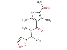 5-acetyl-N-(1-isoxazol-3-ylethyl)-N,2,4-trimethyl-1H-pyrrole-3-carboxamide