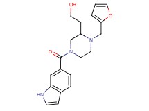 2-[1-(2-furylmethyl)-4-(1H-indol-6-ylcarbonyl)piperazin-2-yl]ethanol