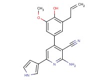 4-(3-allyl-4-hydroxy-5-methoxyphenyl)-2-amino-6-(1H-pyrrol-3-yl)nicotinonitrile