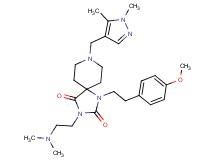 3-[2-(dimethylamino)ethyl]-8-[(1,5-dimethyl-1H-pyrazol-4-yl)methyl]-1-[2-(4-methoxyphenyl)ethyl]-1,3,8-triazaspiro[4.5]decane-2,4-dione