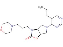 (3aS*,6aR*)-3-(3-morpholin-4-ylpropyl)-5-(5-propylpyrimidin-4-yl)hexahydro-2H-pyrrolo[3,4-d][1,3]oxazol-2-one