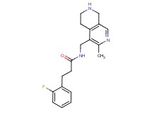 3-(2-fluorophenyl)-N-[(3-methyl-5,6,7,8-tetrahydro-2,7-naphthyridin-4-yl)methyl]propanamide