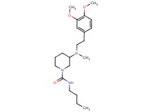 N-butyl-3-[[2-(3,4-dimethoxyphenyl)ethyl](methyl)amino]-1-piperidinecarboxamide