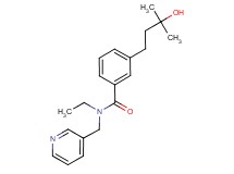 N-ethyl-3-(3-hydroxy-3-methylbutyl)-N-(3-pyridinylmethyl)benzamide