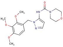 N-[1-(2,3,4-trimethoxybenzyl)-1H-pyrazol-5-yl]morpholine-4-carboxamide