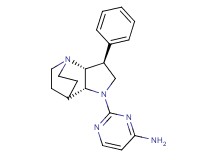 2-[(2R*,3S*,6R*)-3-phenyl-1,5-diazatricyclo[5.2.2.0~2,6~]undec-5-yl]-4-pyrimidinamine