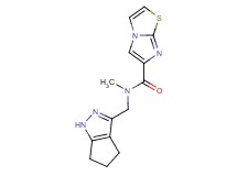N-methyl-N-(1,4,5,6-tetrahydrocyclopenta[c]pyrazol-3-ylmethyl)imidazo[2,1-b][1,3]thiazole-6-carboxamide