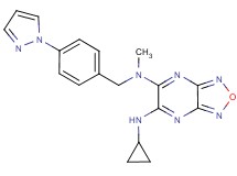 N'-cyclopropyl-N-methyl-N-[4-(1H-pyrazol-1-yl)benzyl][1,2,5]oxadiazolo[3,4-b]pyrazine-5,6-diamine